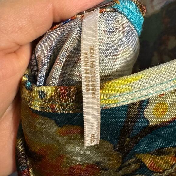 Free People Annette Floral Ombre Swing Dress Low Back Whimsigoth Fairy Grunge - Picture 7 of 8